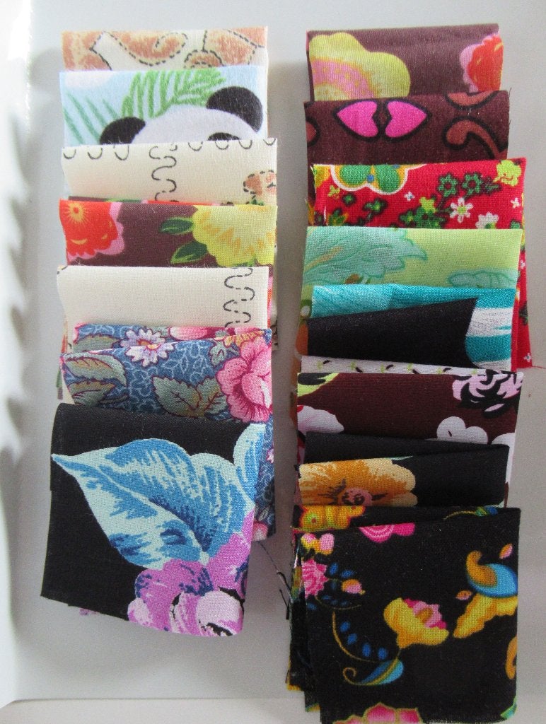 Katoen lapjes stof van 10 cm. x 10 cm. 15 stuks  voor € 4,50, Ophalen, Nieuw, Overige typen