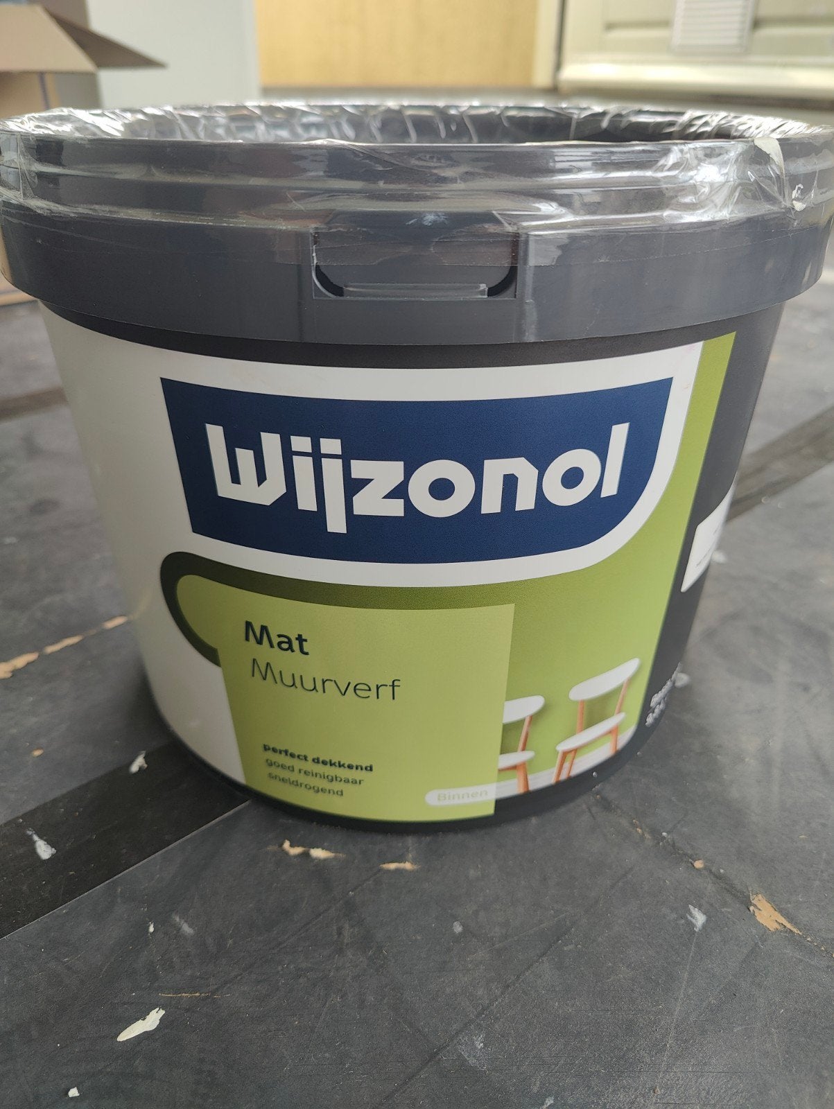 Wijzonol Muurverf Mat - RAL 9010 Reinweiss - 10L, Ophalen, 5 tot 10 liter, Wit, Nieuw