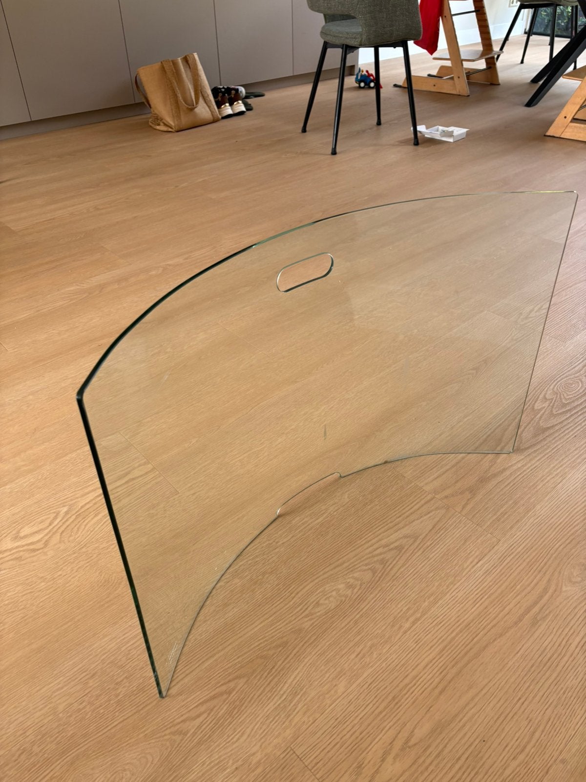 Openhaard scherm glas, Huis en Inrichting, Ophalen of Verzenden, Zo goed als nieuw