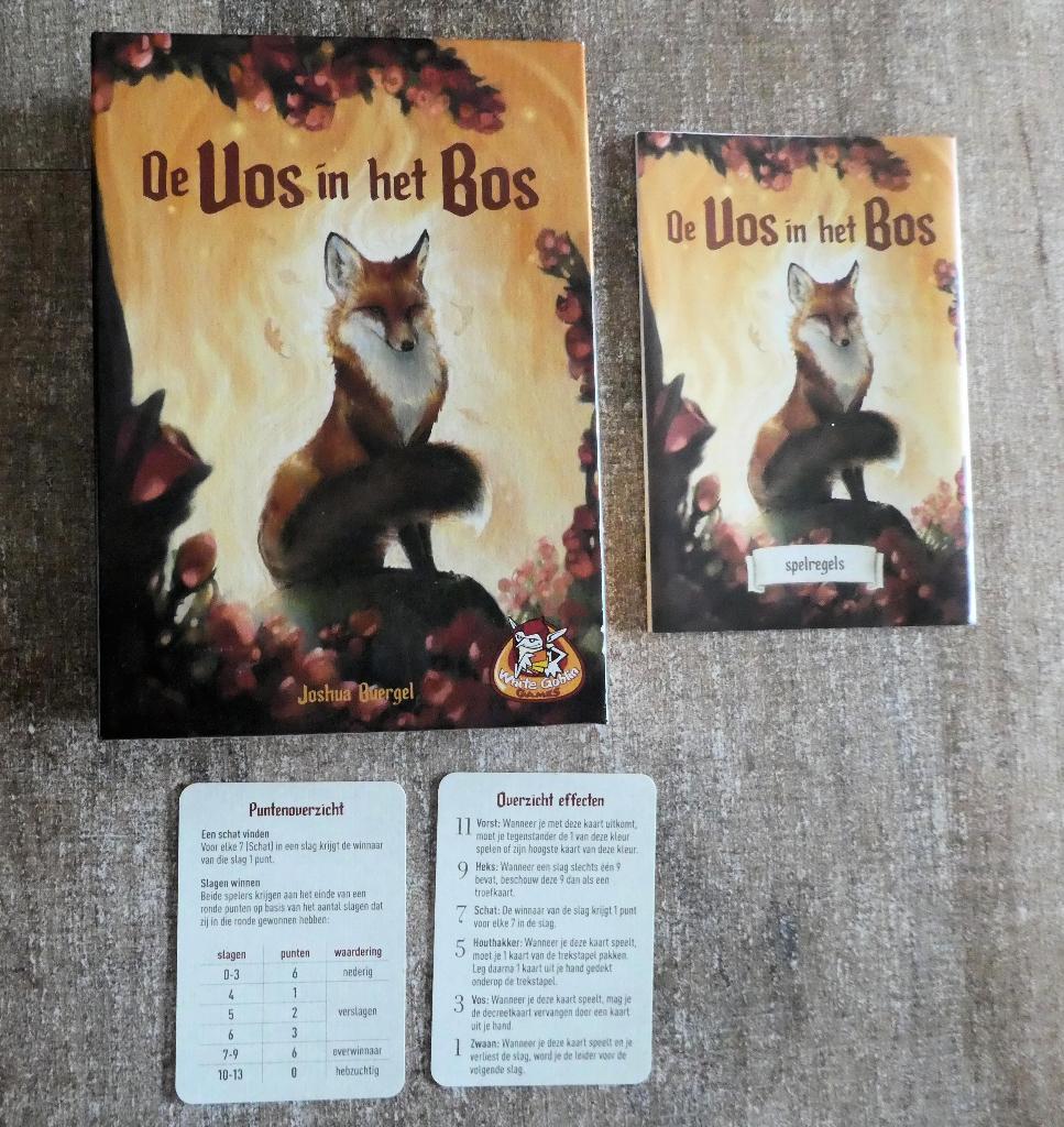 De Vos in het Bos vanaf 10 jaar z.g.a.n., Een of twee spelers, Ophalen of Verzenden, Zo goed als nieuw, White goblin games