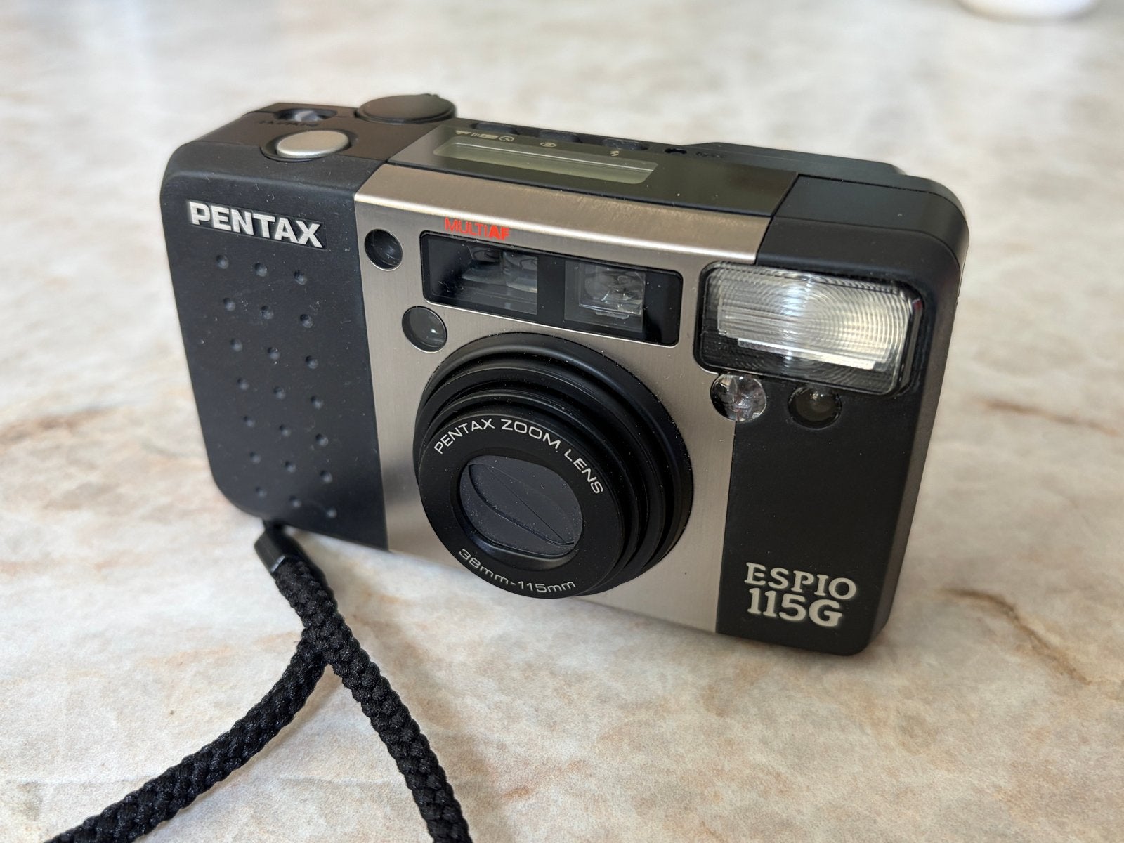 Pentax Espio 115G compactcamera met hoesje, Ophalen of Verzenden, Gebruikt, Compact, Pentax