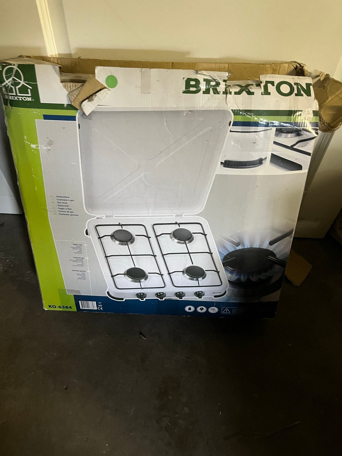 Brixton 4-pits camping gasfornuis - Zo goed als nieuw, Caravans en Kamperen, Ophalen of Verzenden, Zo goed als nieuw