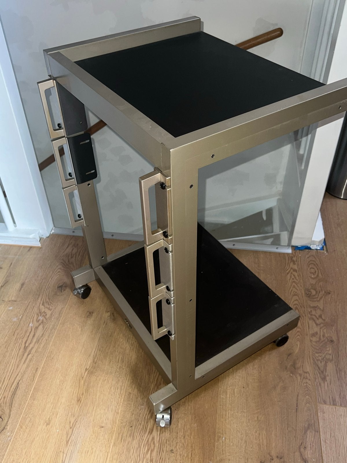 Sony TV-meubel/trolley op wielen, vintage design, Vintage, Gebruikt, Ophalen of Verzenden, Metaal