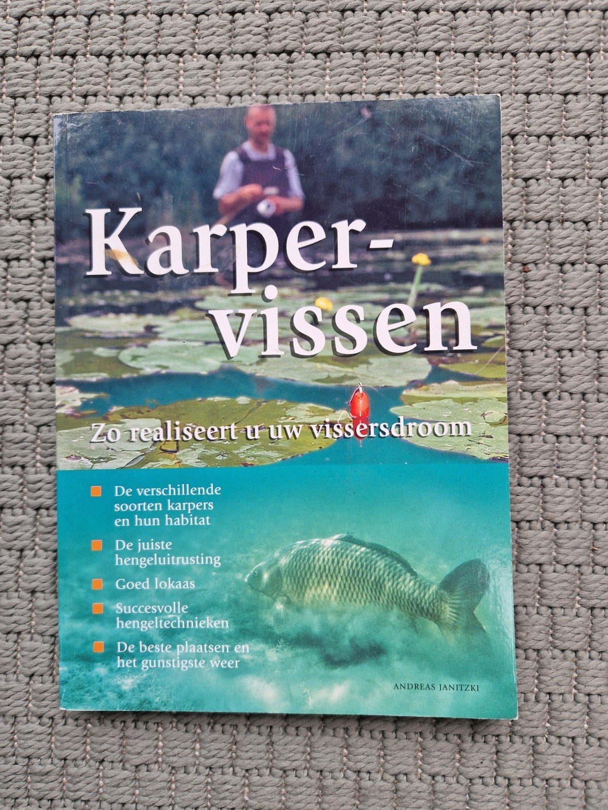 Te koop karperboek Karper-vissen van Andreas Janitzki., Ophalen of Verzenden, Zo goed als nieuw, Overige typen