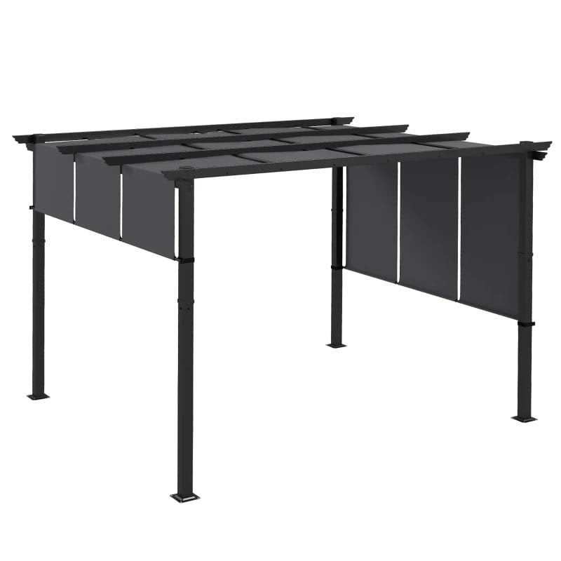 Pergola overkapping uitschuifbaar dak en zijwanden - Nieuw, Ophalen of Verzenden, Nieuw, Tuinpaviljoen