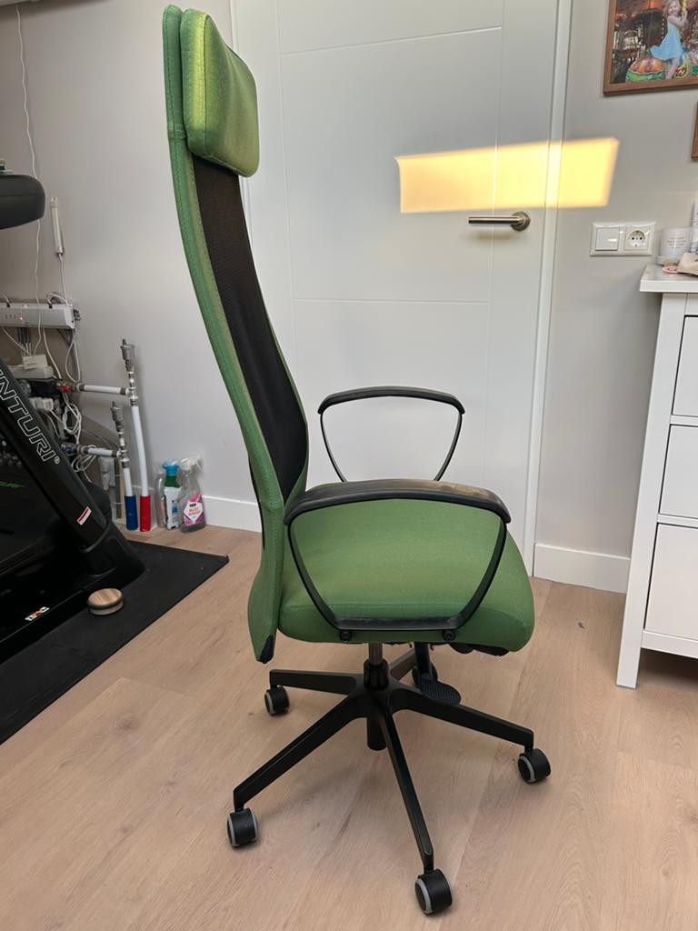 IKEA groene bureaustoel - Gebruikt, in hoogte verstelbaar, Ophalen of Verzenden, Gebruikt, Groen, Bureaustoel