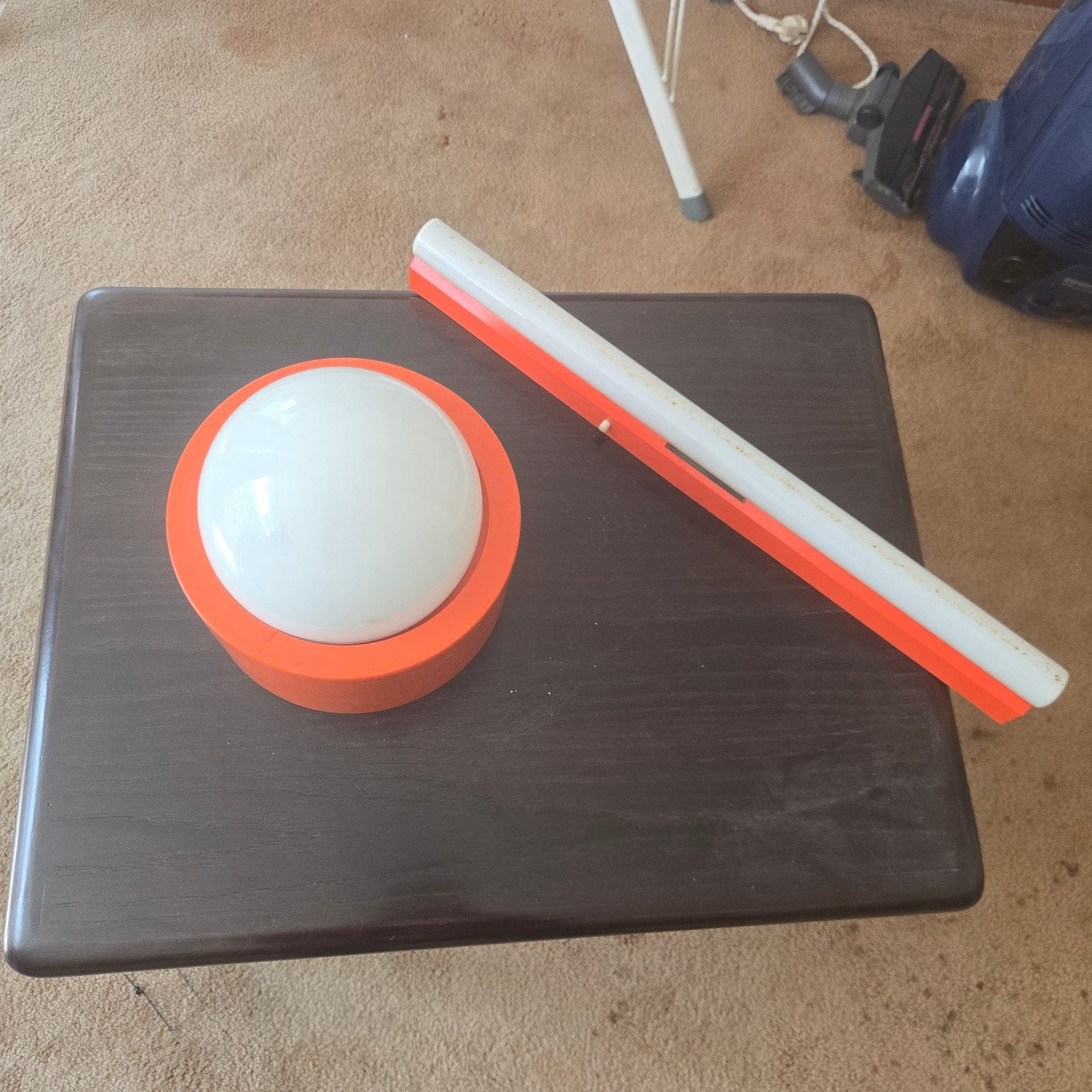 Wk voetbal oranje Vintage oranje lamp en TL-buis, Ophalen of Verzenden