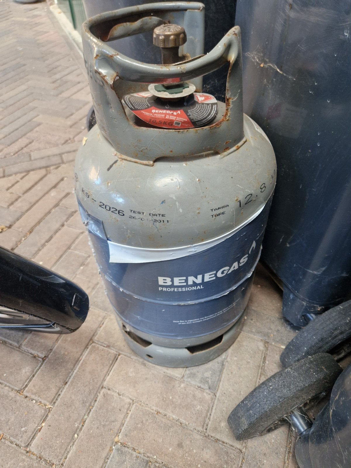 Benegas Professional gasfles 10,5 kg, Ophalen, Gebruikt, Benegas