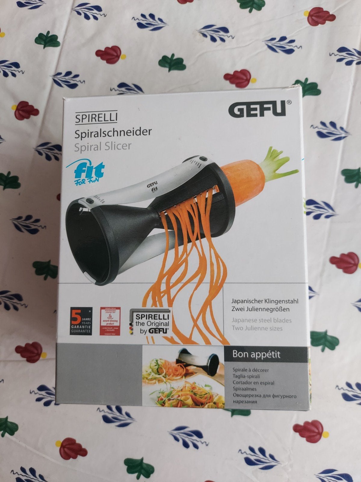 GEFU Spirelli Spiraalsnijder voor groenten, Overige typen, Kunststof, Ophalen of Verzenden, Zo goed als nieuw