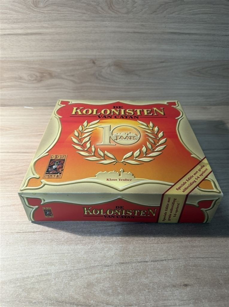 Kolonisten van catan 10 jaar editie hout - tot 6 spelers - s, Hobby en Vrije tijd, Verzenden, Zo goed als nieuw