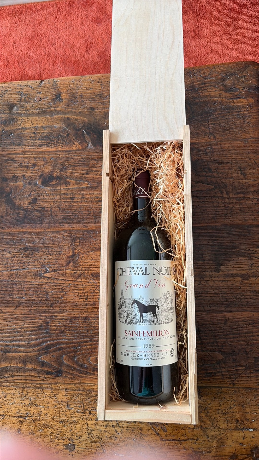 Magnum Cheval Noir 1989 Bordeaux, Ophalen, Zo goed als nieuw, Frankrijk, Rode wijn