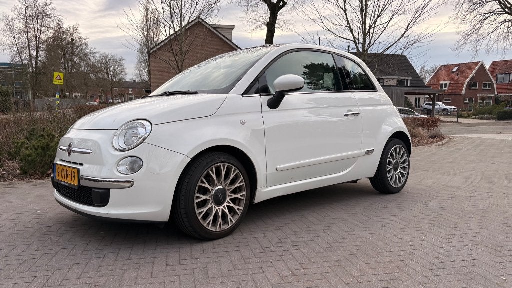 Fiat 500 TwinAir 2014 met panoramadak – Goed onderhouden!, Auto's, Fiat, Voorwielaandrijving, Stof, Origineel Nederlands, Handgeschakeld