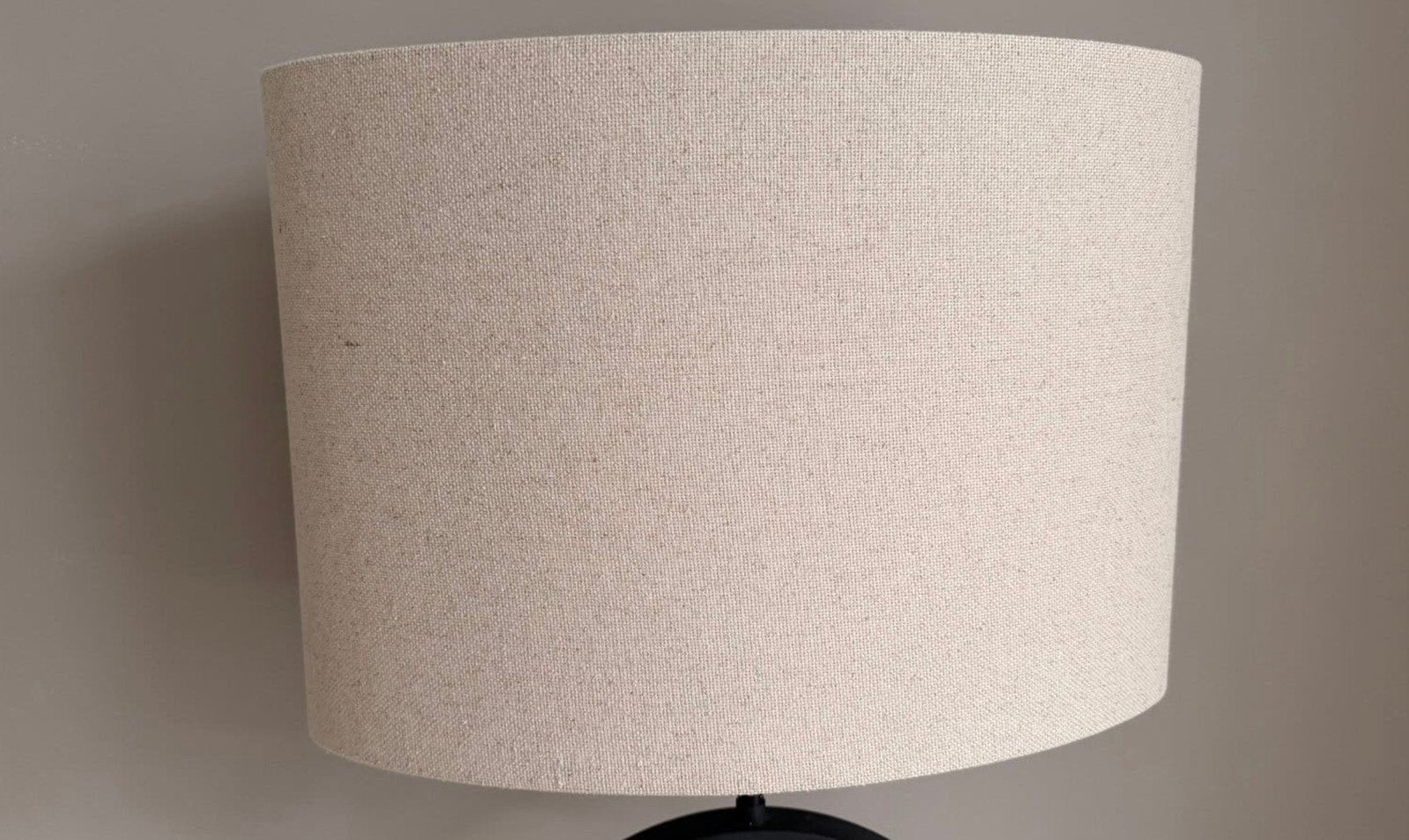 Ovale lampenkap nieuw - taupe, Huis en Inrichting, Nieuw, Ophalen of Verzenden, Crème, 45 cm