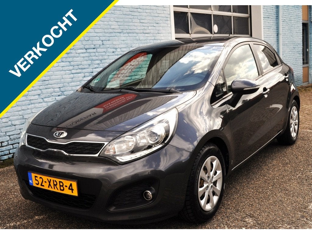 Kia Rio 1.2 CVVT Super Pack Pdc key-l crc drv (bj 2012), 21 km/l, Euro 5, Zwart, 4 cilinders