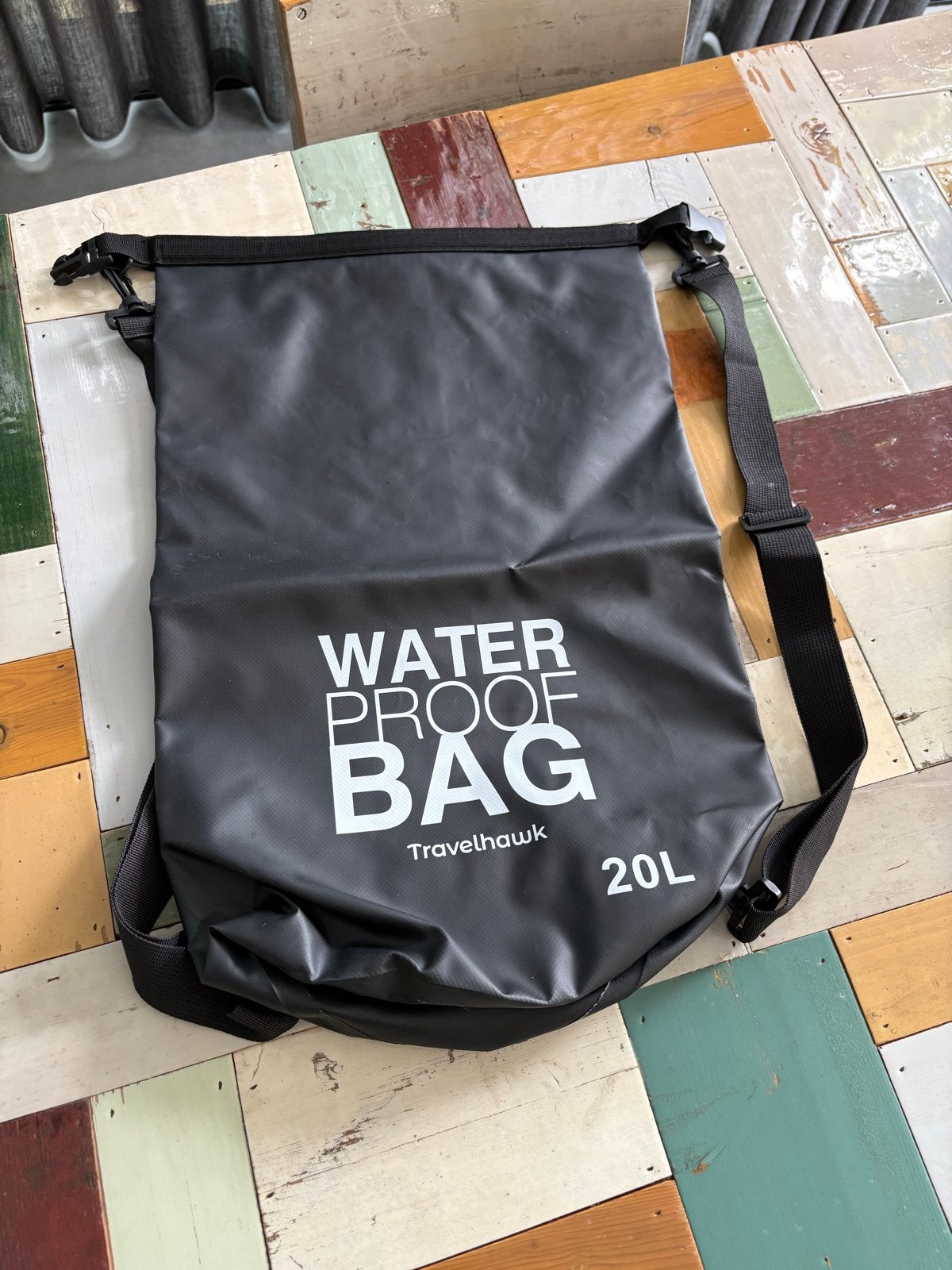 2x Travelhawk waterdichte tassen 20 liter, Ophalen of Verzenden, Zo goed als nieuw