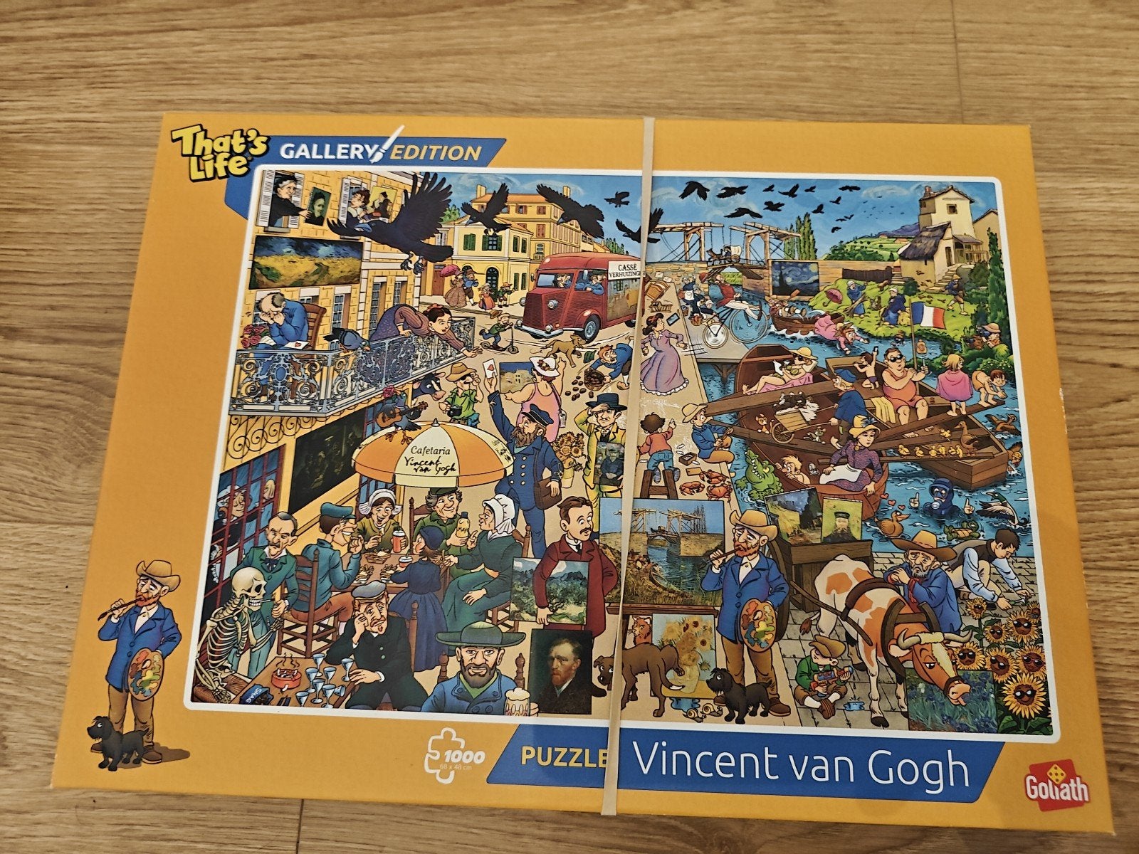 zgan: That's Life - Vincent van Gogh puzzel 1000 stuk, Hobby en Vrije tijd, Ophalen of Verzenden, 500 t/m 1500 stukjes, Zo goed als nieuw