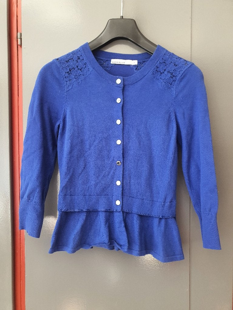 Karen Millen blauw vest – maat 1 (S), Ophalen of Verzenden, Zo goed als nieuw, Maat 38/40 (M), Blauw