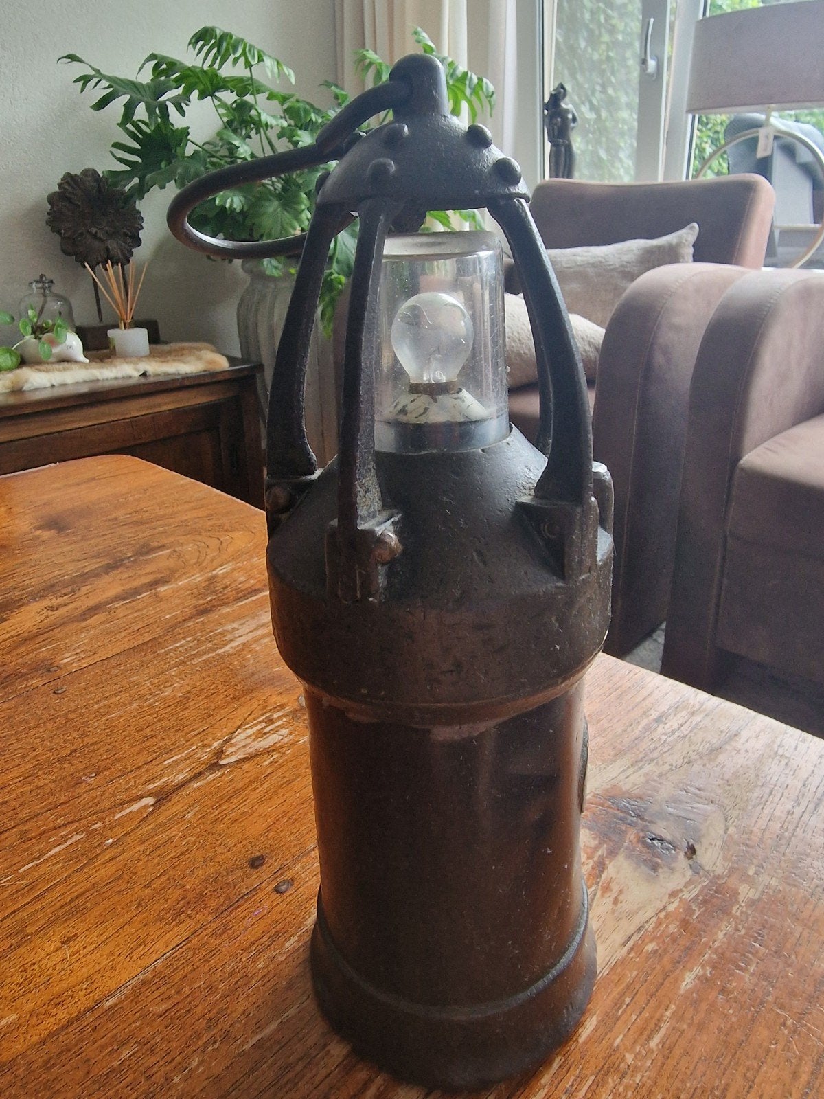 Antieke mijnlamp - robuust en decoratief, Ophalen