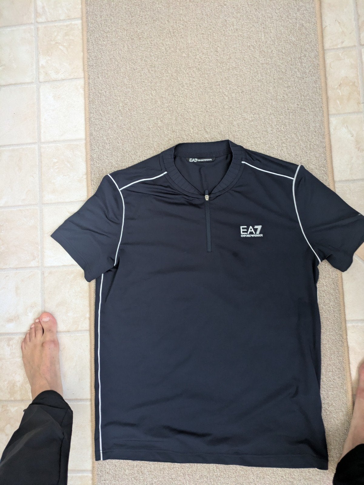 te koop Armani heren polo maat l slim fit, Maat 52/54 (L), Armani, Blauw, Ophalen of Verzenden