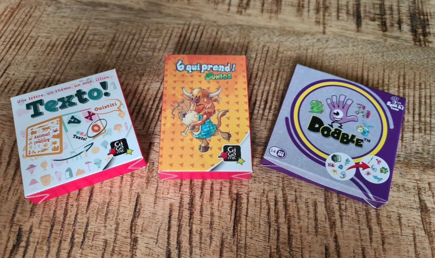 Happy Meal spelletjes Dobble, Texto, 6qui Prend spel, Ophalen of Verzenden, Nieuw