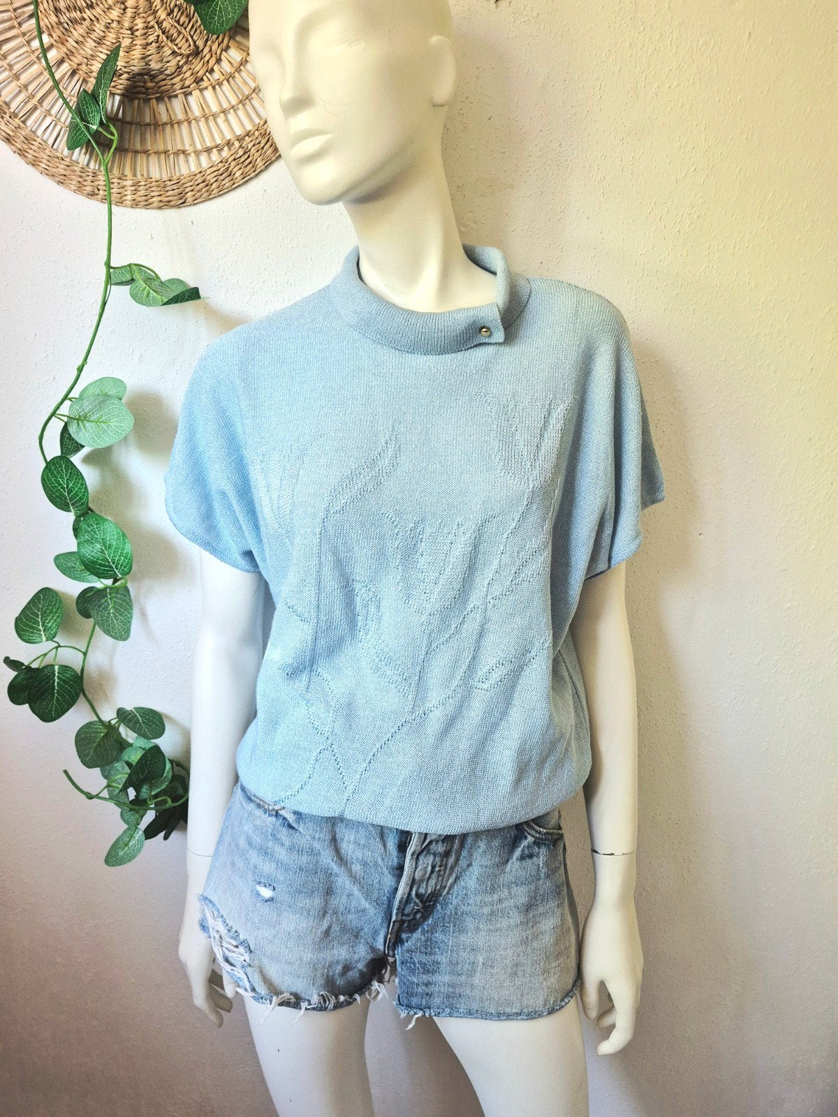 Vintage zomertruitje M/L, Maat 38/40 (M), Zo goed als nieuw, Vintage, Korte mouw