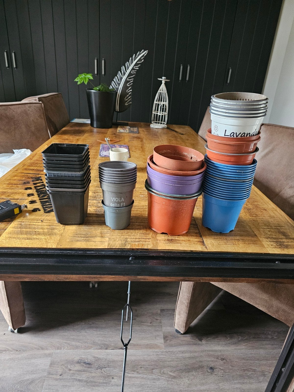 50 stekpotjes samen 1.00, Ophalen, Kunststof, Rond, Balkon