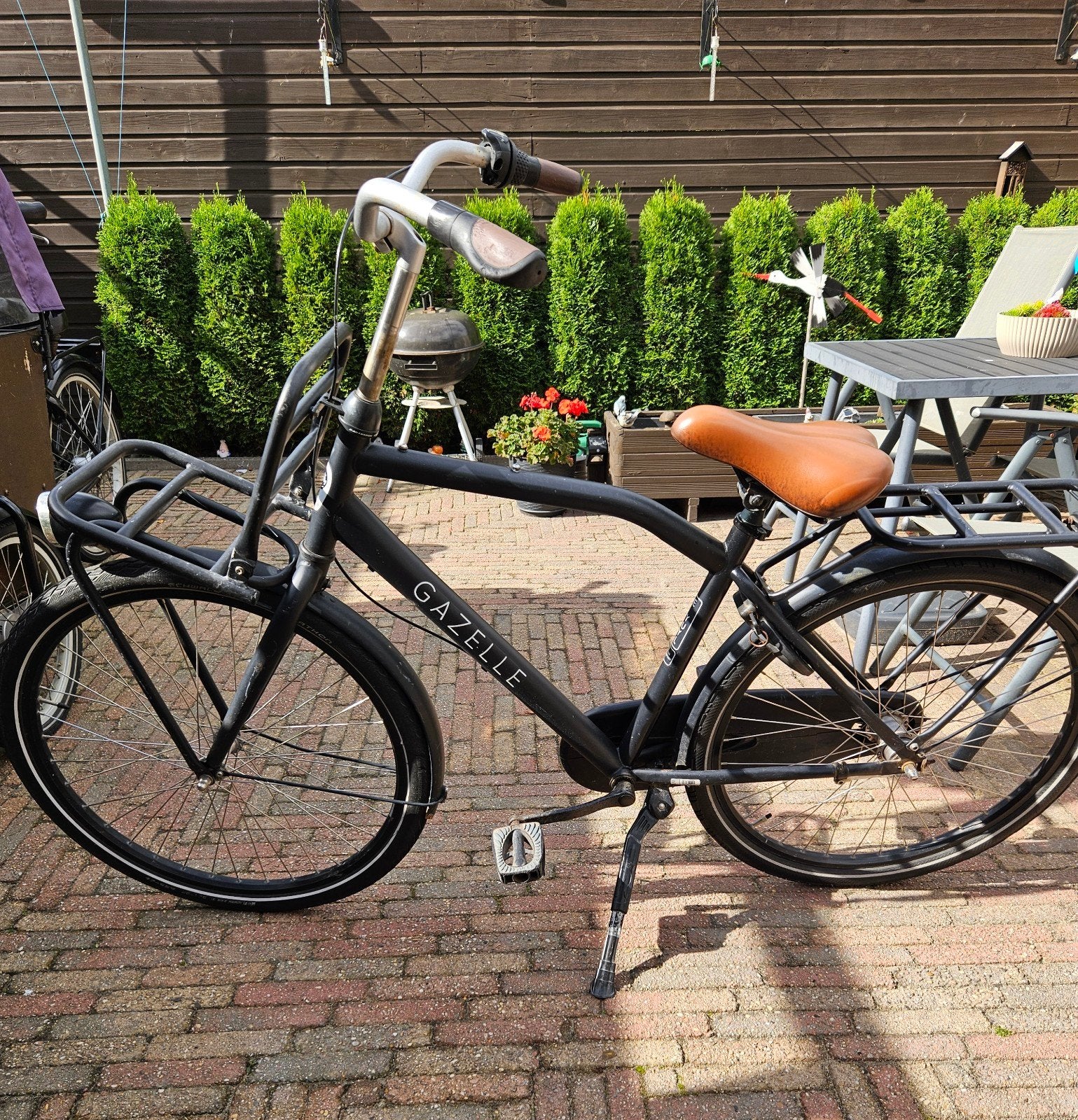 Gazelle Transportfiets, zwart, 26 inch - Goed onderhouden, Ophalen, Terugtraprem, Versnellingen, Zo goed als nieuw