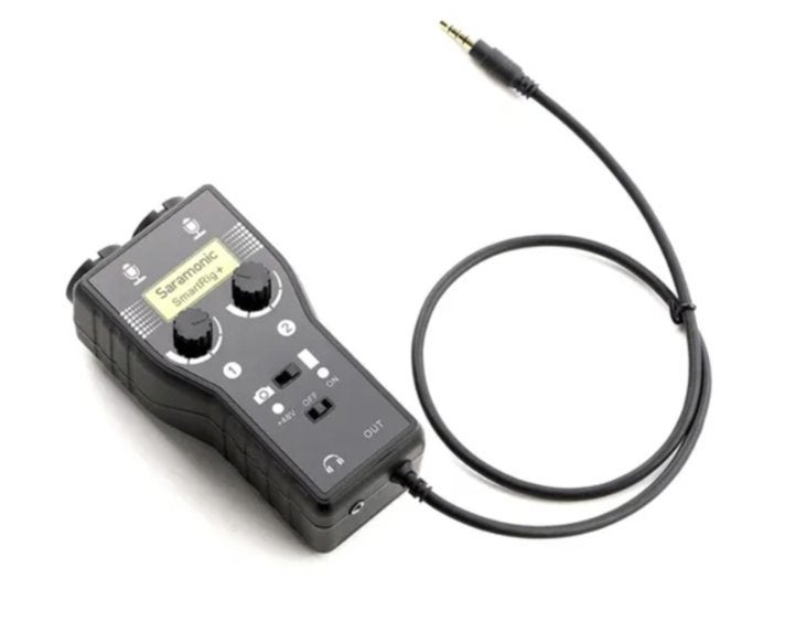 Saramonic Microfoon Adapter SmartRig+ audio interface, Muziek en Instrumenten, Microfoons, Ophalen of Verzenden, Zo goed als nieuw