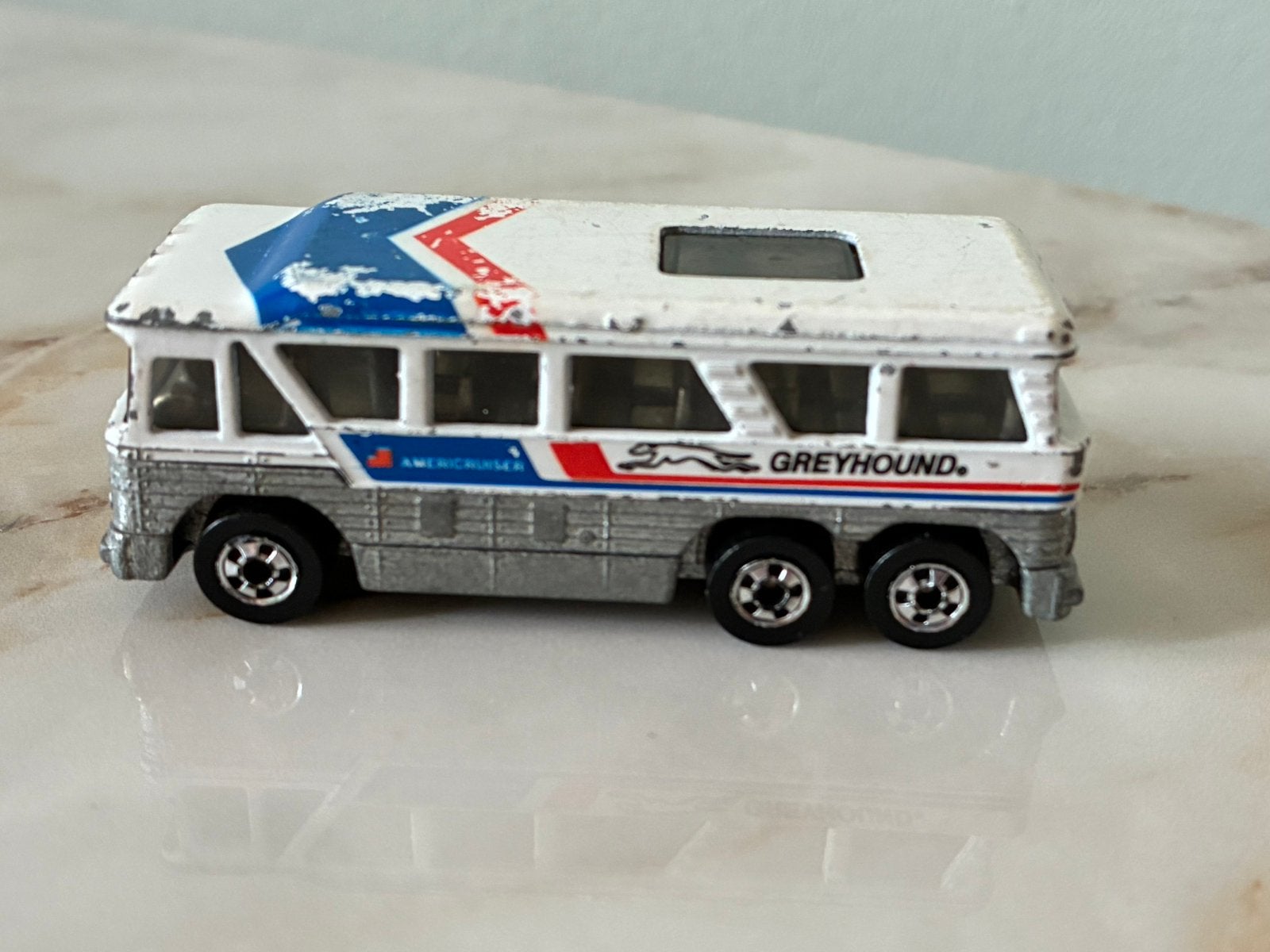 Hot wheels Greyhound MC-8 bus 1979, Ophalen of Verzenden, Gebruikt