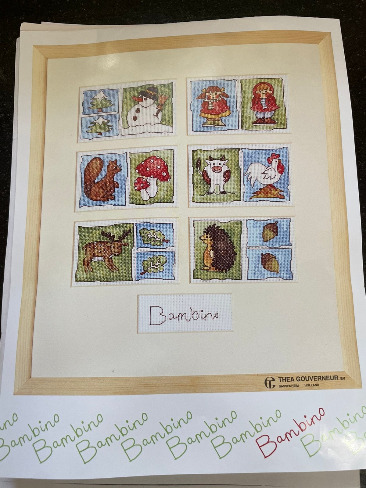 Borduurpakket herfst, Ophalen of Verzenden, Zo goed als nieuw, Handborduren, Borduurpakket