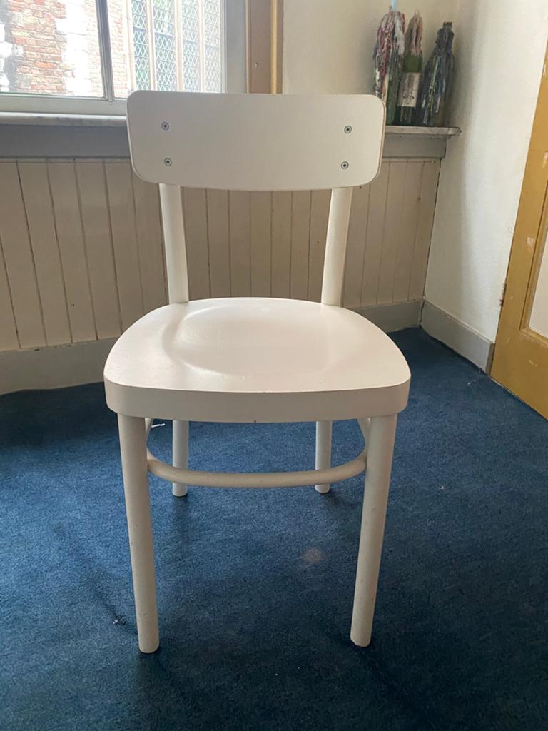 Twee witte stoelen Ikea, Ophalen, Gebruikt, Stoel(en)