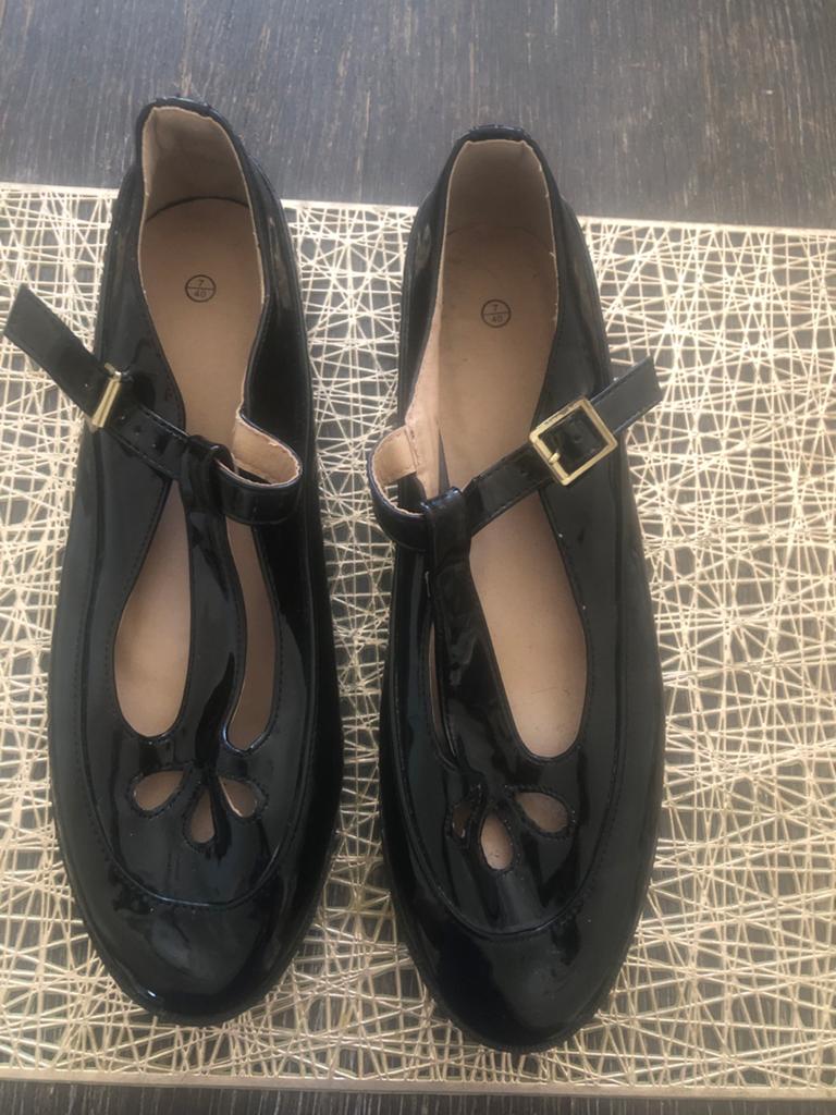 Zwarte lak Mary Jane schoenen, maat 40, Ophalen of Verzenden, Zo goed als nieuw, Zwart, Schoenen met lage hakken