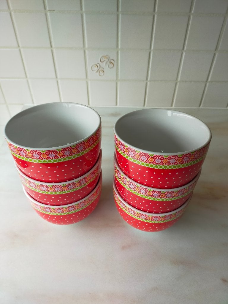 Kommen 6 stuks Cozz, Huis en Inrichting, Ophalen, Overige typen, Zo goed als nieuw, Steen/keramiek