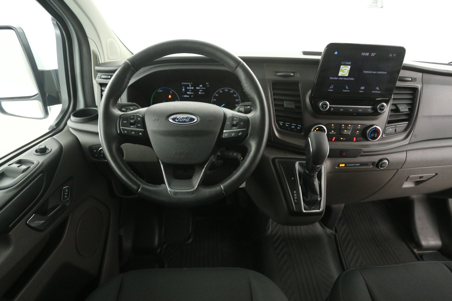 Ford Transit Custom L1H1 PHEV | Airco | Cruise | 3 Zits | Ca, Auto's, Bestelauto's, Gebruikt, Euro 6, 2102 kg, Wit
