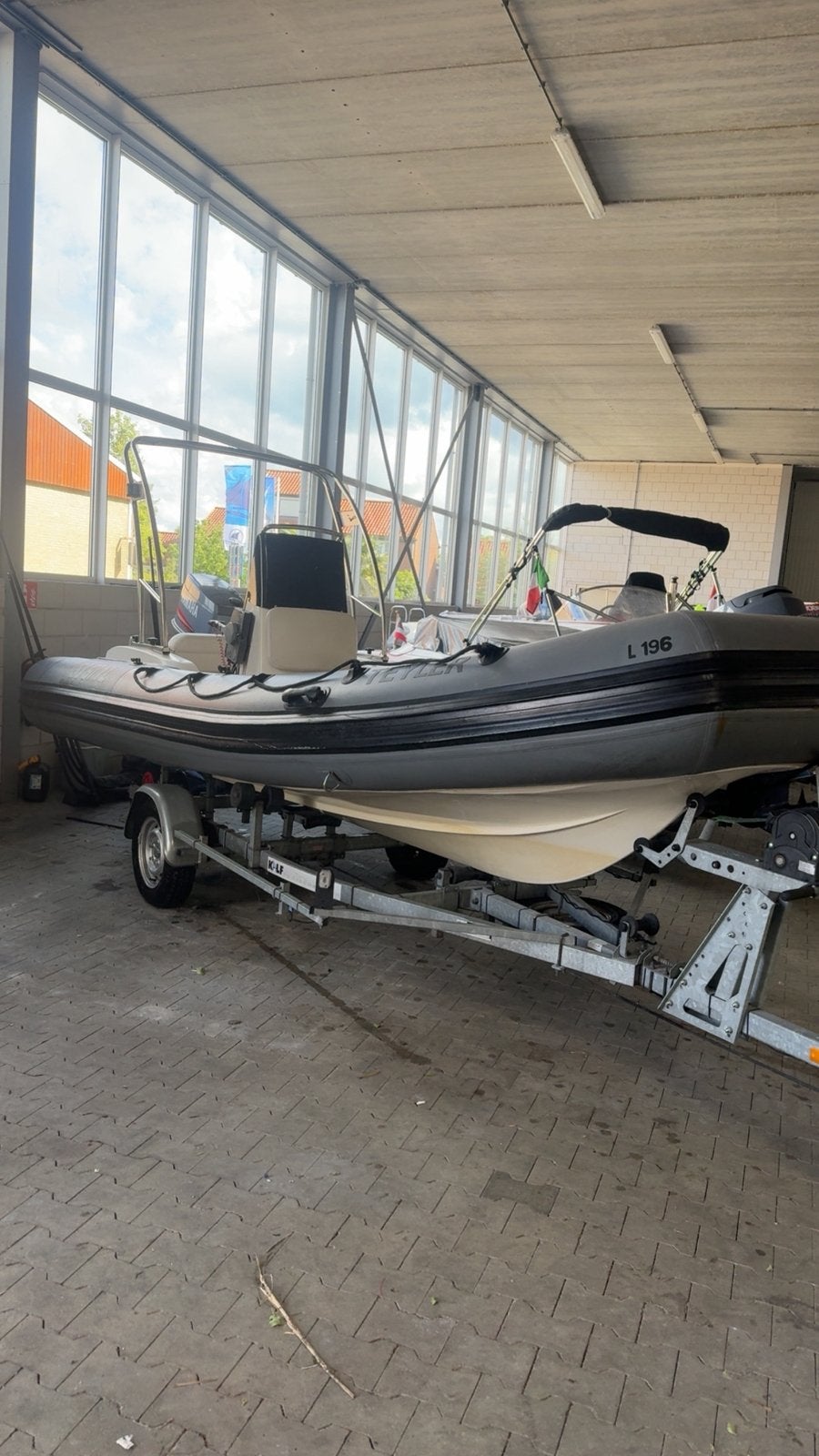 Rib 90pk yamaha 5,20, Ophalen, Zo goed als nieuw, 2 m, 60 cm