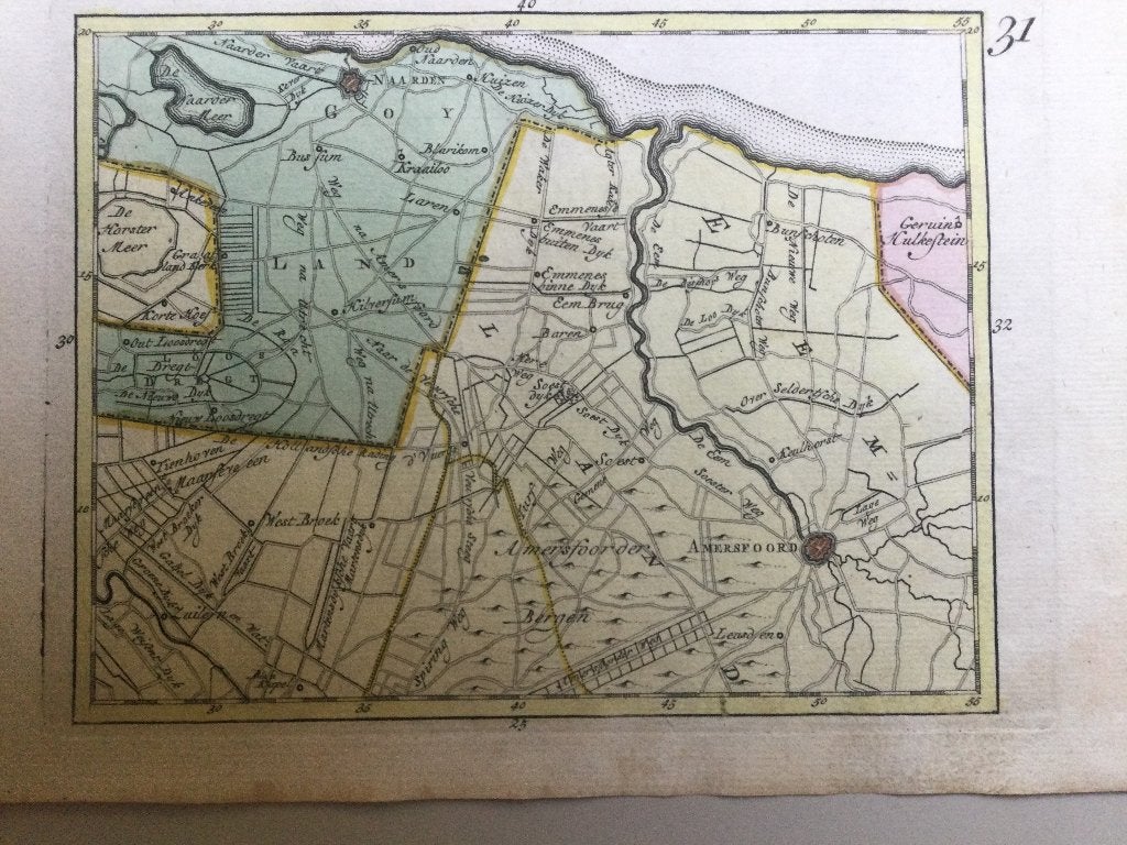 Gooiland, Amersfoort en omgeving, JC Sepp, 1773 ., Antiek en Kunst, 19 cm, Architectuur, 13 cm, Blanco verso