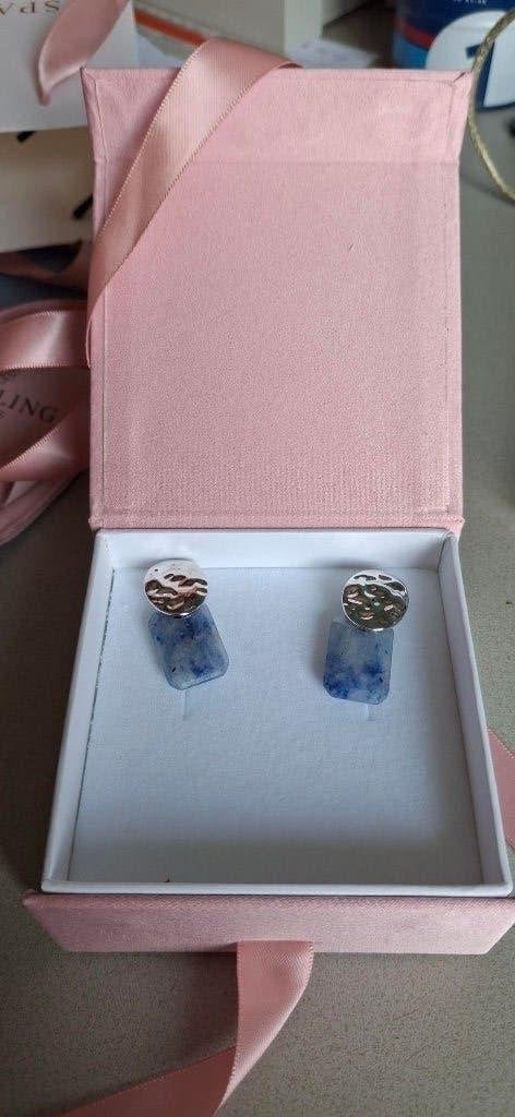 Oorbellen, Overige materialen, Blauw, Nieuw, Ophalen of Verzenden