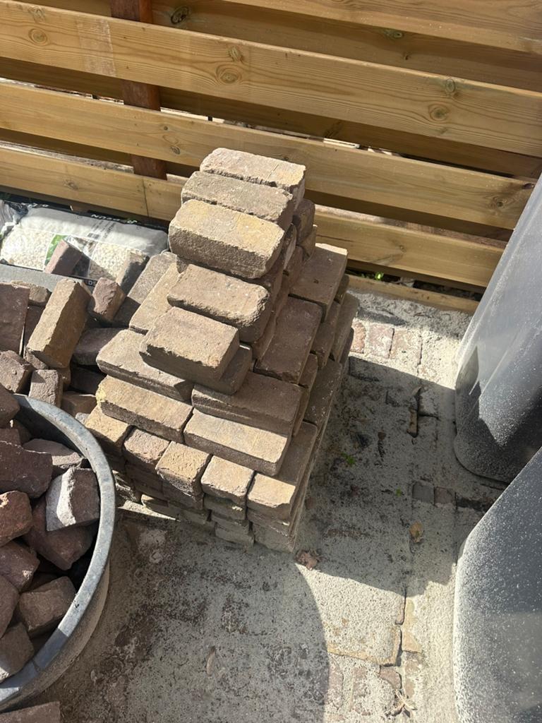 GRATIS! Hard gebakken klinkers!, Tuin en Terras, Ophalen, Klinkers
