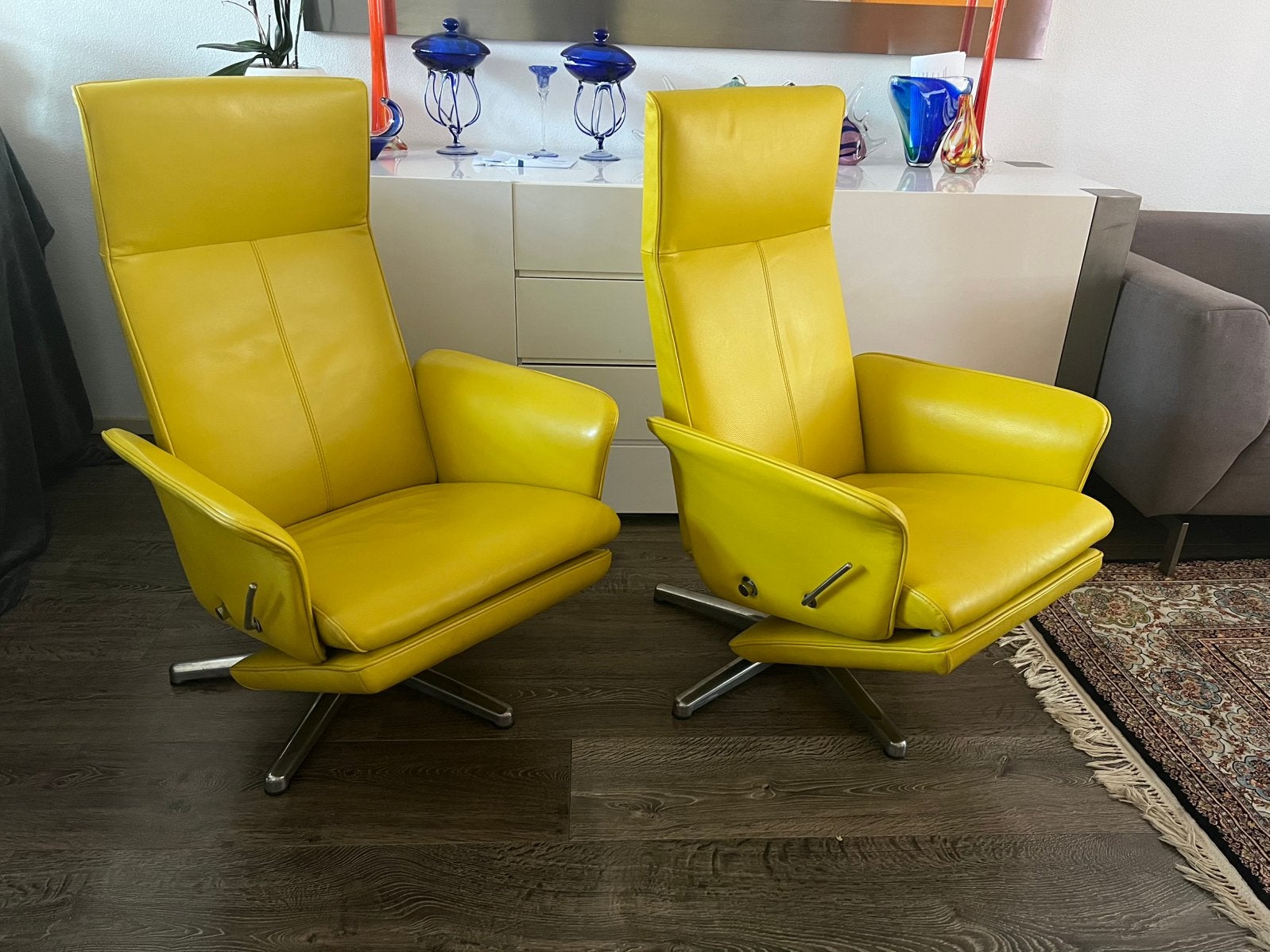 Twist Relaxfauteuils/relaxstoelen/fauteuils/relax/stoel, Minder dan 75 cm, Leer, Ophalen of Verzenden, Zo goed als nieuw