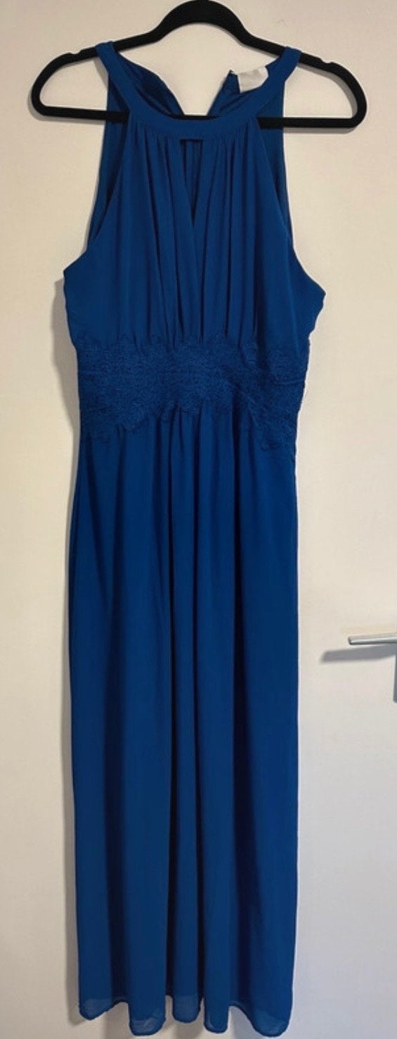 Mooie (gala)jurk Vila maat 42, Blauw, Maat 42/44 (L), Nieuw, Ophalen of Verzenden