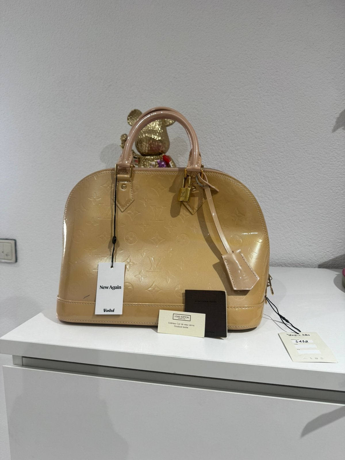 Louis vuitton alma, Sieraden, Tassen en Uiterlijk, Tassen | Damestassen, Verzenden, Gebruikt, Beige, Handtas