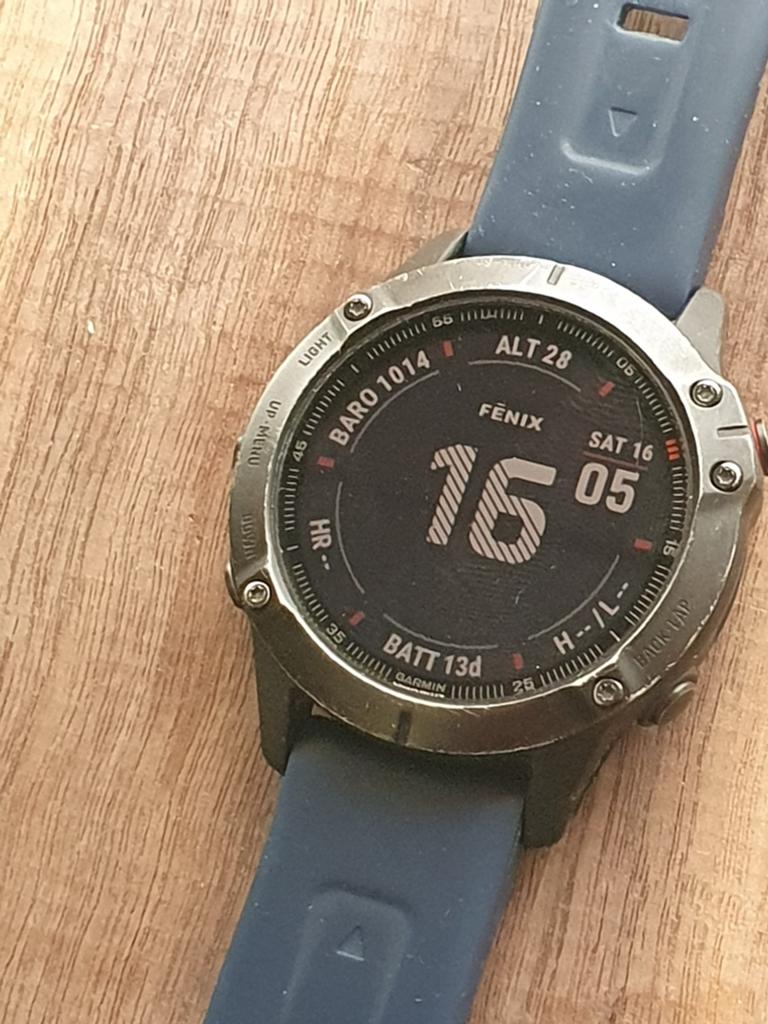 Garmin Fenix 6 Pro GPS HRM horloge, Ophalen of Verzenden, GPS, Zwart, Android