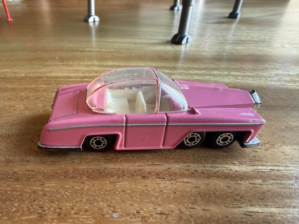 Thunderbirds FAB 1 Roze Auto - Vintage Speelgoed, Overige merken, Gebruikt, Auto, Verzenden