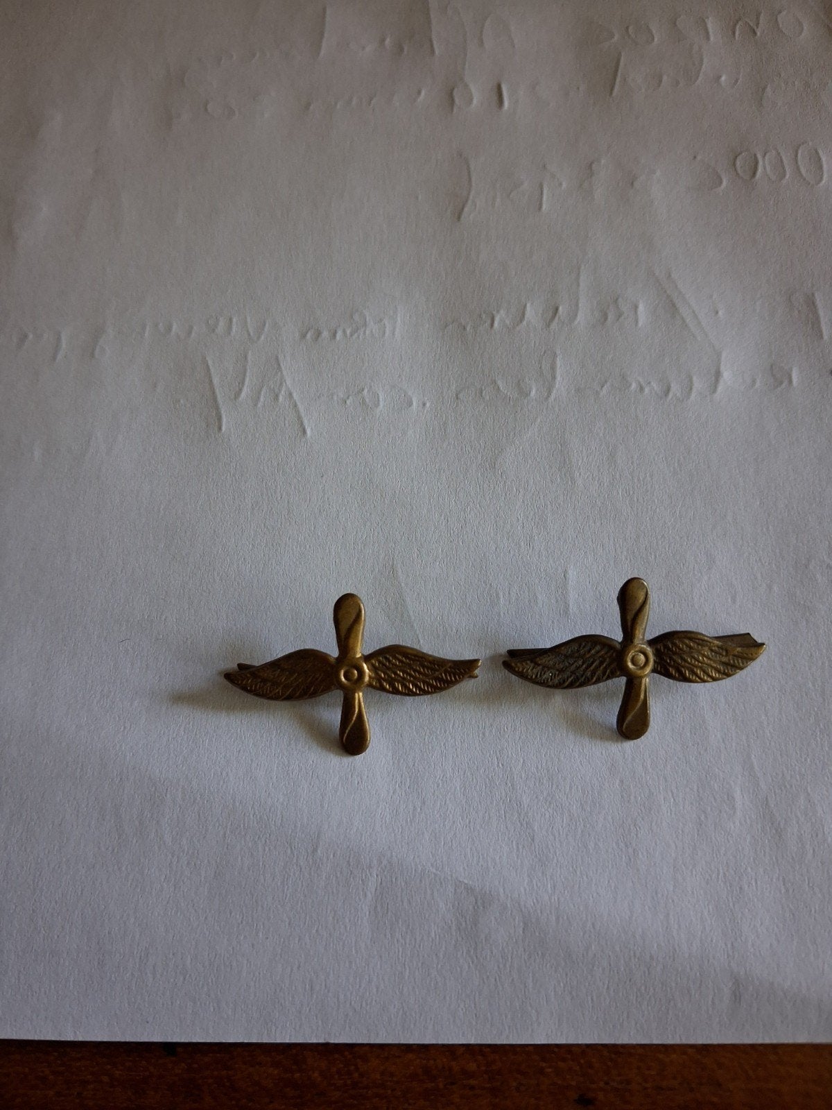 Vintage Luchtmacht Wings Emblemen (2 stuks), Verzamelen, Ophalen of Verzenden, Luchtmacht, Nederland, Embleem of Badge