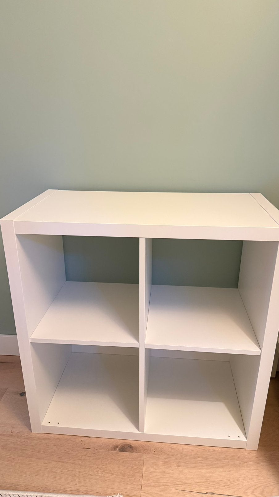 Ikea Kallax 4 vaks wit, Huis en Inrichting, Kasten | Wandmeubels, Ophalen of Verzenden, Zo goed als nieuw, Minder dan 150 cm, Minder dan 100 cm