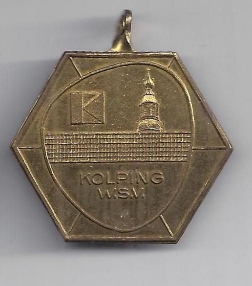 Mr227 medaille wandelsportvereniging kolping wsv, Ophalen of Verzenden, Overige materialen