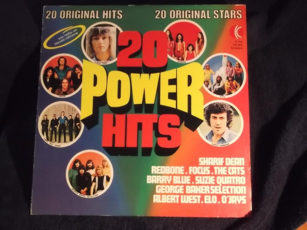 LP : 20 Power Hits (20 Originals Hits – 20 Original Stars), Gebruikt, Inclusief binnenhoes, Ophalen of Verzenden, 1970 - 1979