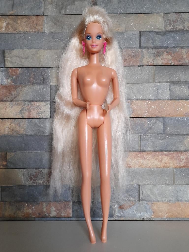 Barbie Totally Hair 1992, Verzamelen, Poppen, Gebruikt, Fashion Doll, Ophalen of Verzenden