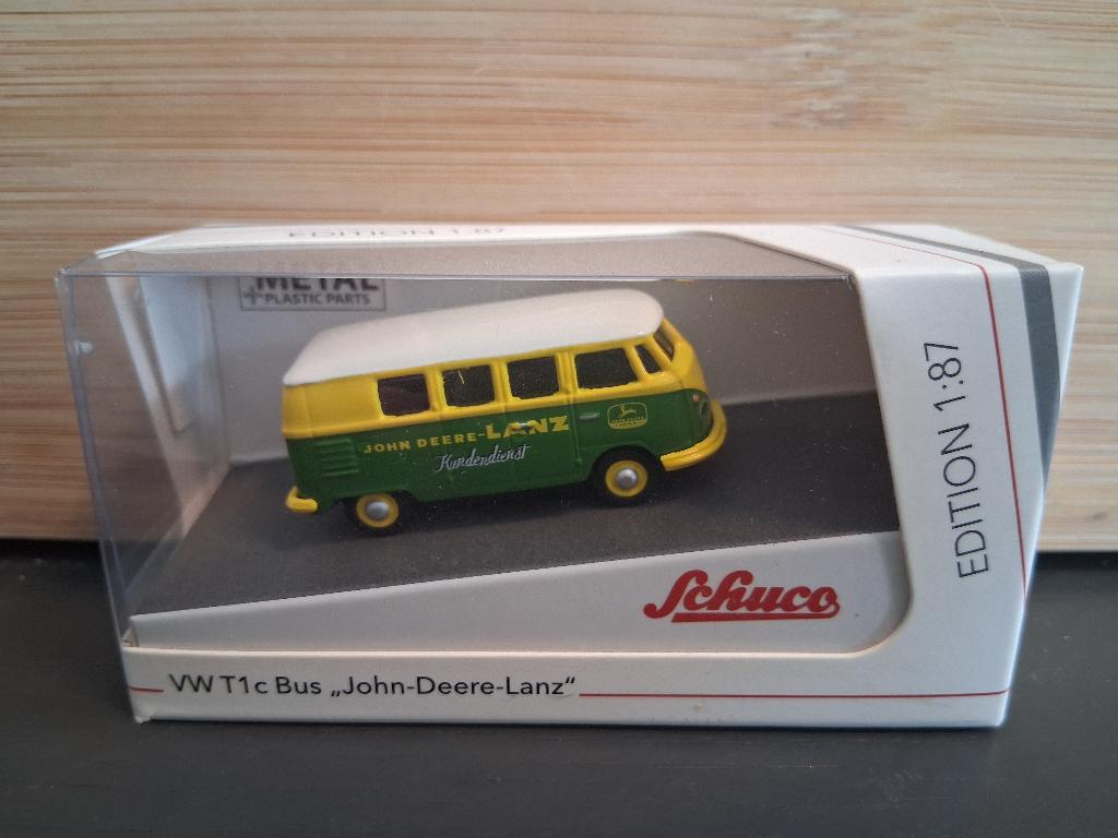 Schuco VW T1c BUS John-Deere-Lanz 1:87, Ophalen of Verzenden, Nieuw, Bus of Vrachtwagen, Schuco
