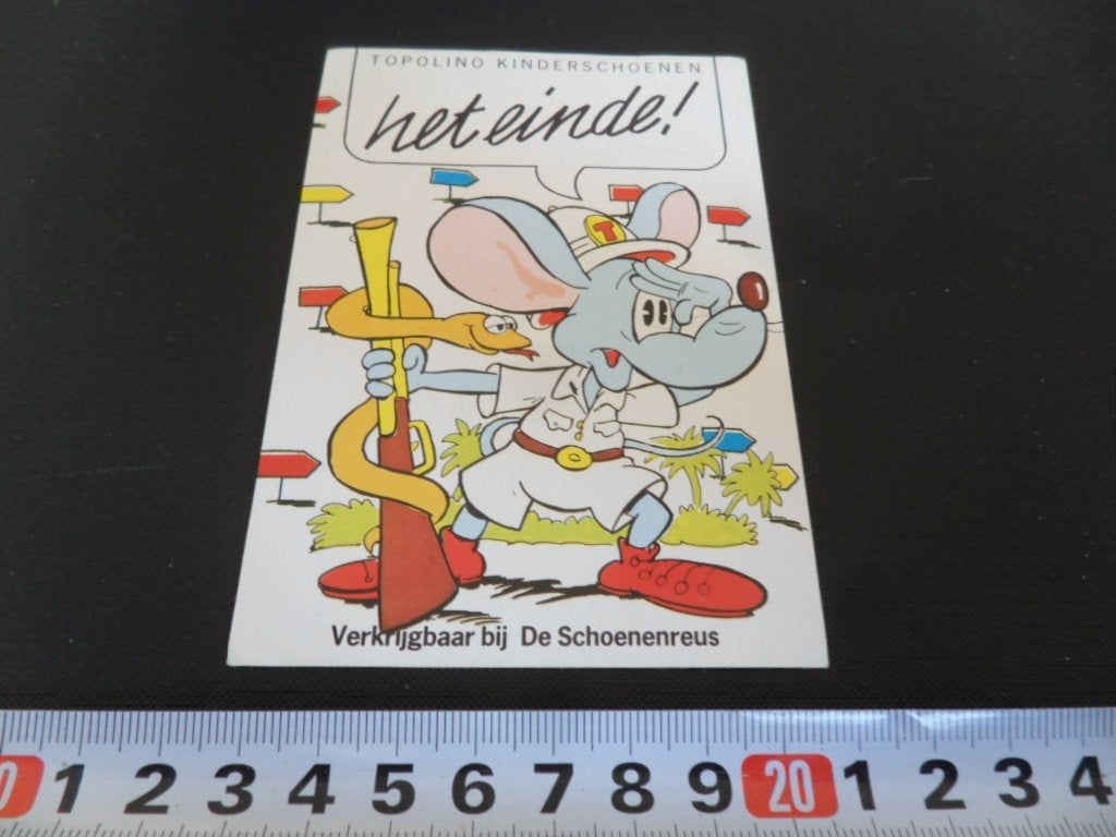 sticker muis jager topolino kinderschoenen schoenenreus, Verzamelen, Stickers, Ophalen, Zo goed als nieuw
